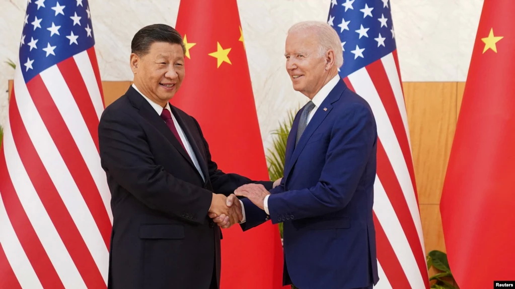 美国总统拜登2022年11月14日与中国国家主席习近平在印尼20国峰会外围举行面对面会谈。（路透社） ... ...